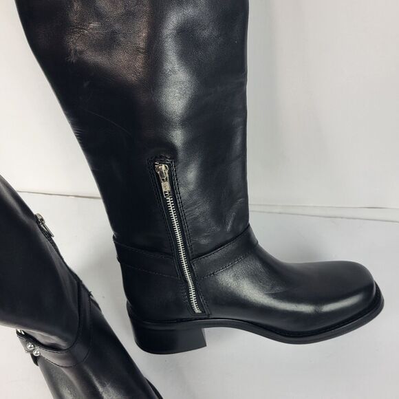 Steve Madden Bryanna Woman's Moto Boot Leather black Size 10 M - Picture 6 of 16